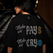CRYSTAL TEE JET BLACK