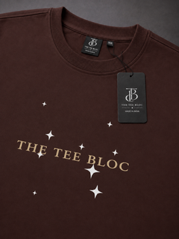 SCRIPT TEE BROWN