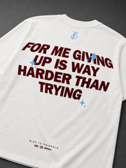 SCRIPT TEE OFF-WHITE