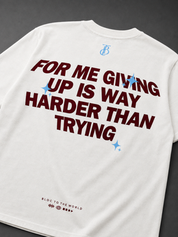 SCRIPT TEE OFF-WHITE