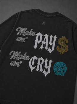 CRYSTAL TEE DARK GREY