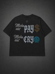 CRYSTAL TEE DARK GREY