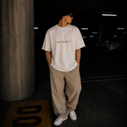 SCRIPT TEE OFF-WHITE