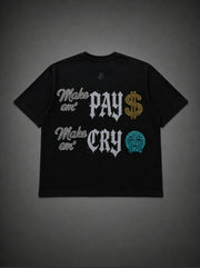 CRYSTAL TEE JET BLACK