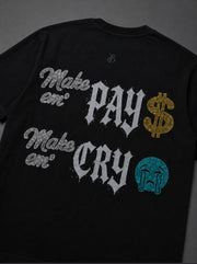 CRYSTAL TEE JET BLACK
