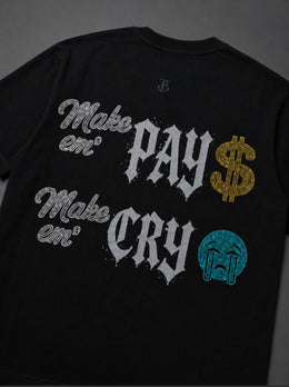 CRYSTAL TEE JET BLACK
